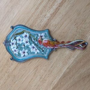 Two's Company Mandalay Austrian Crystal Hand Held Mirror